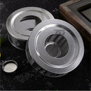 Tea Coffee Teapot Warmer Candle Light Round Base Heater O6Q4 Holder Steel M0K5