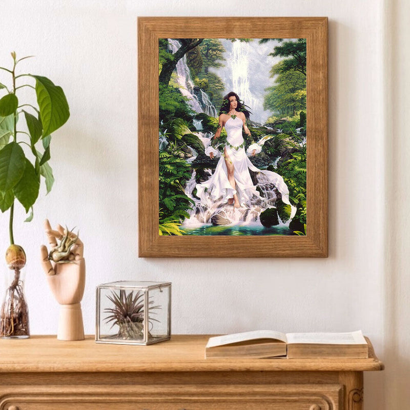 Forest Elf Girl Oil Paint By Numbers Kits Canvas Picture Wall Art DIY Craft