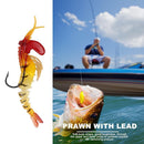 Sea Fishing Soft Lure Baits Bionic Lead Head Shrimp Shape Crankbait Muti-Section