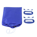 Dual Line Stunt Parafoil Parachute Rainbow Sports Beach Kite (Blue)