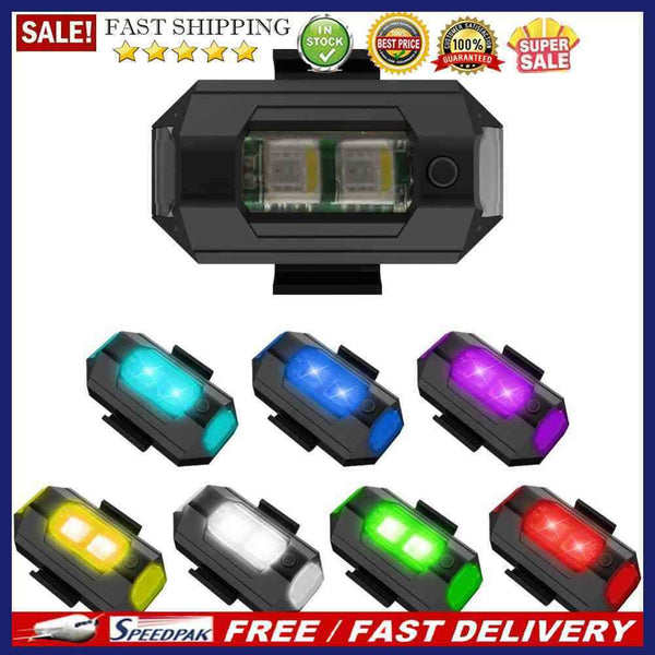 LED Emergency Strobe Lights Kit 7 Colors Aircraft Pilot Light for Car SUV