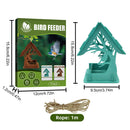 Bird Feeders Felt Hanging Birdhouse for Outside Garden Yard Decor (Green)