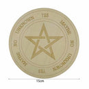 Wooden Divination Pendulum Board Metaphysical Altar Art Ornaments (A 15cm) Newly