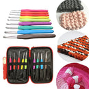 1 Set TPR Crochet Hook Yarn Knitting Case Needle Sewing Gauge Scissors Tool
