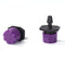 100pcs Adjustable Water Dropper Irrigation Hose Drip Head (Purple)