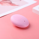 Electric Face Cleaing Brush Silicone Deep Washing Massager Cleaner (Pink) Newly