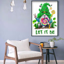 DIY Diamond Painting Flower Faceless Gnome 5D Drawing Full Round Drill Kit Gift