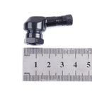 2pcs 90° CNC Aluminum Motorcycle 11.3mm Rim Tire Tyre Valve Stems(Black)