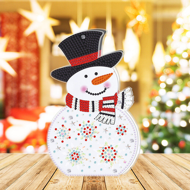 Diamond Painting LED Lamp 5D Diamond Embroidery Mosaic Christmas Gift Craft