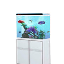 Aquarium Large Artificial Ornament Fish Tank Pink Tree Grass Plastic Plant R0H5