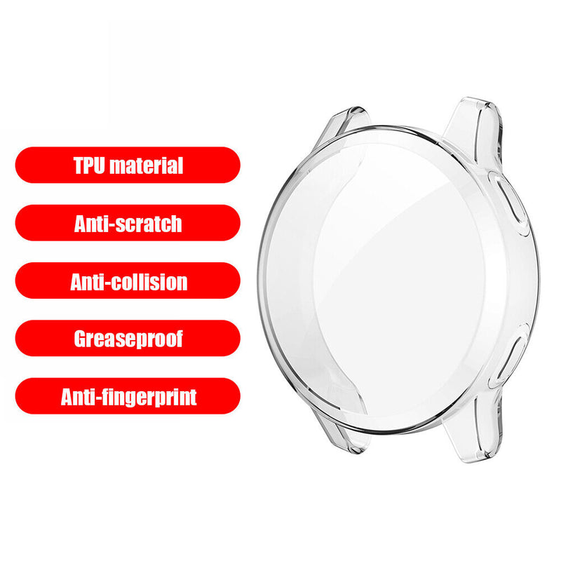 Watch Cover for Garmin Venu 2S/Vivoactive 4S TPU Protective Case (Clear) Newly