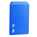 Ultra Thin 2.5in USB3.0 SATA SSD HDD Hard Drive Case Aluminum Box (Blue)