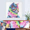 Full Round Drill Acrylic Diamond Painting Colored Cat Kit Rhinestones Pictu