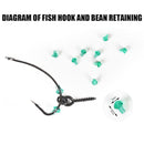 300x Carp Fishing Tackle Kit Swivels Hooks Sleeves Stop Beads Boilie Accessories