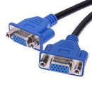 DMS-59 Pin Male to 2 VGA 15 Pin Female Splitter Adapter Cable