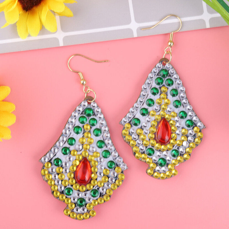 DIY Diamond Painting Earrings Double-sided Irregular Drop Earrings (RZ020) Newly