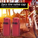 2x Bicycle Presta Tire Valve Cap Aluminum Alloy Bike Valve Cover (Red) Newly