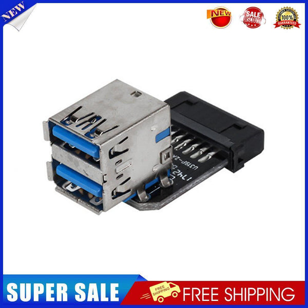 USB 3.0 20 Pin Female to Dual USB 3.0 Type A Female Motherboard Adapter (B)