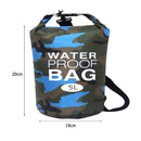 Waterproof Swimming Bag Camouflage Outdoor Camping Dry Sack (5L Light Blue)