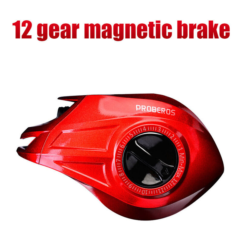 Bait Casting Wheel 7.2:1 High Speed Sea Fishing Reel 10kg Max Drag (HW10L)