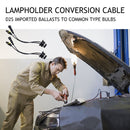 2pcs HID Xenon Light Wire Harness Holder Socket D2S D4S to AMP Ballast Adapter