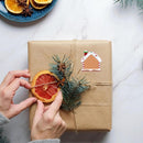24 Sheets Christmas Decor Stickers DIY Gift Bags Boxes Decoration Paper Labels~
