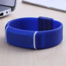 Men Women Electronic LED Display Sports Plastic Digital Wrist Watch(Blue)