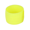 1 Pair Silicone Plug Bicycle Handlebar Buckle Sleeve Fixed Ring (Yellow)