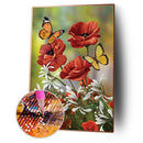 5D DIY Diamond Painting Full Round Drill Mosaic Vibrant Flower Needlework Cra