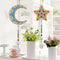 #A 2pcs 5D Keychain Pendant Diamond Painting Kit Art Craft Handmade Gift Decor