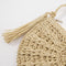 Tassels Beach Messenger Handbag Women Girl Crochet Straw Shoulder Bag/Beige