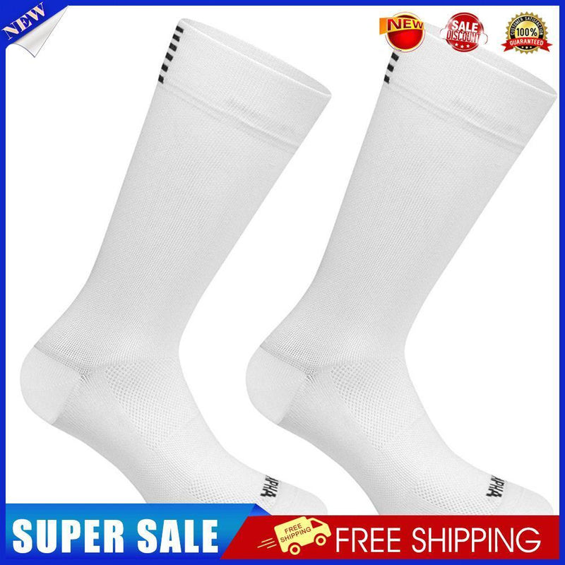 Compression Socks Men Women Sports Cycling Running Breathable Socks (White)