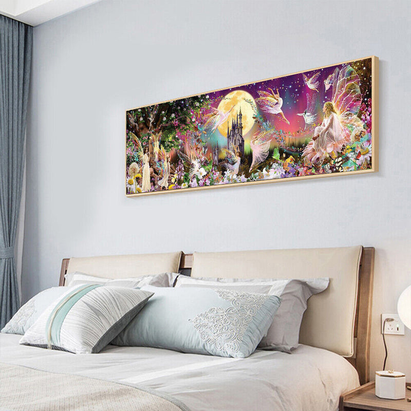 Flower Angel DIY Mosaic Rhinestone Picture Full Square Drill Diamond Painting