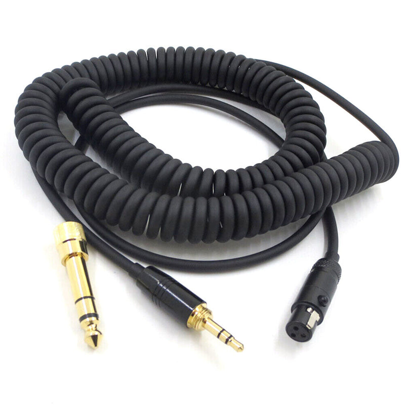 3.5mm Male to Mini Spring Headset Cable for AKG K240 K271 K141 K702 K712 Newly