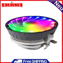 Cooling CPU Cooler Fan 3Pin 1800RPM RGB Silent Radiator for Intel LGA AMD 1151