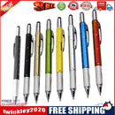 Multi-functional Level Ballpoint Pen Handy Tech Screwdriver Random (Black)