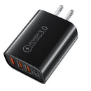 Portable 3 USB Port+PD20W Type-C Phone Charger Adapter Cellphone Charging Head