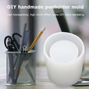 Silicone Concrete Candle Mold Geometric DIY Storage Pen Holder Mould (B) Newly