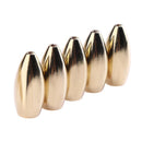 5pcs Olive Shaped Lead Sinker Fast Sinking Copper Weights Sea Fishing(3.5g)
