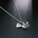 Mum Letter Heart Necklace Created Jewelry Pendant Mother's Birthday Gift M9O5