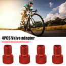 4pcs Presta to US American Bike Valve Adaptor Converter Aluminum Alloy Adapte