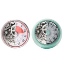 Kitchen Baking Countdown Magnetic Stainless Steel Mechanical Timer (Blue)