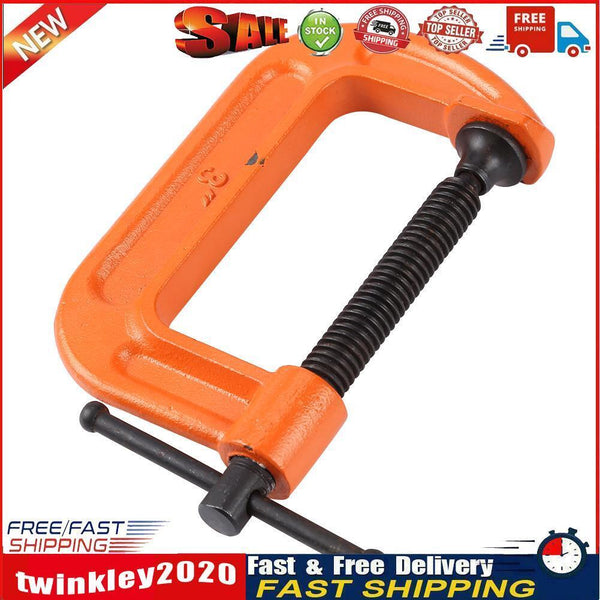 Heavy Duty G Wood Clamp Steel Woodworking Fixture for Carpentry (3 inch) Newly