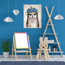 Flower Owl Oil Paint By Numbers Kits DIY Craft Coloring Drawing Home Decoration