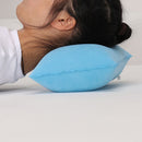 Travel Bed Flocking Cushion Hiking Camping Rest Inflatable Air Pillow Square