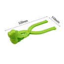 Dinosaur Snowball Maker Clip Outdoor Winter Snow Sand Mold Fun Toys (Green)