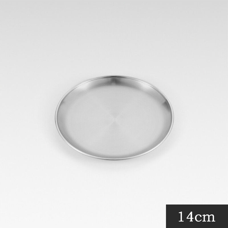 Camping Plate Stainless Steel Tableware Food Container Picnic Dish Cook Utensils