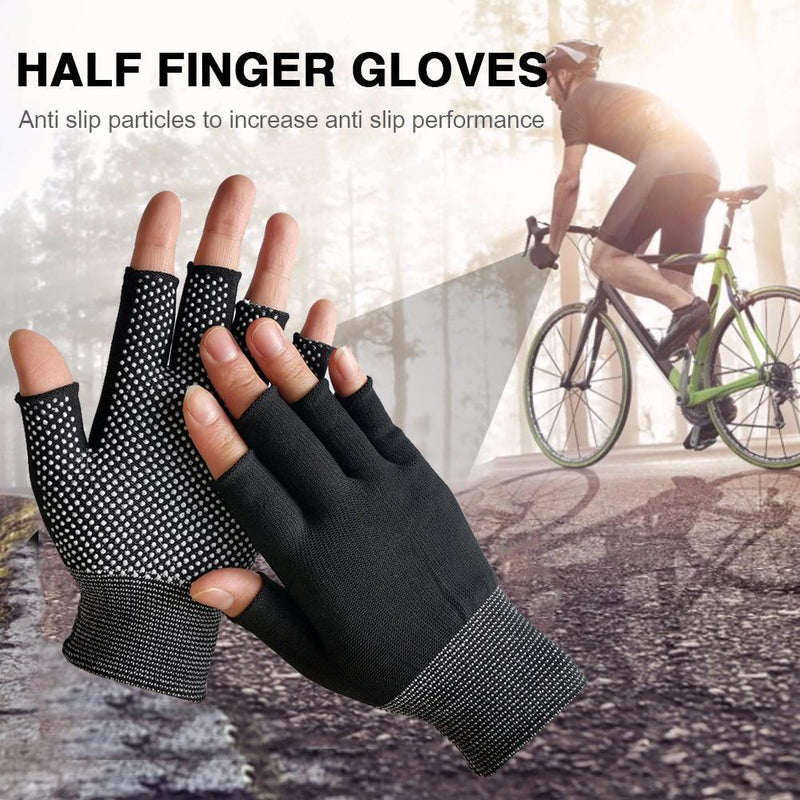 10pcs Fingerless Outdoor Bicycle Anti-skid Half Finger Fishing Gloves