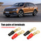 2 Pairs Car Car 4GA Speaker Electrical Wire Connector Spade Crimp Terminals Kit