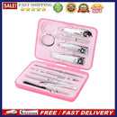 10pcs Portable Nail Cutter Stainless Steel Cuticle Pusher Dead Skin Remover Kit